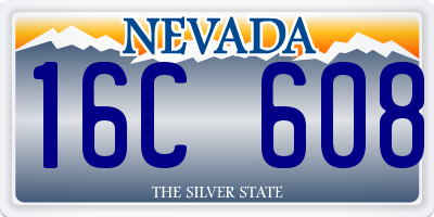 NV license plate 16C608