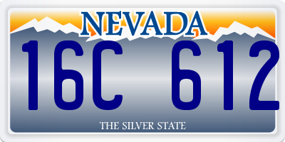 NV license plate 16C612