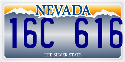 NV license plate 16C616