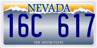 NV license plate 16C617