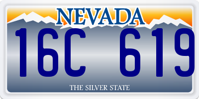 NV license plate 16C619
