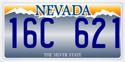 NV license plate 16C621