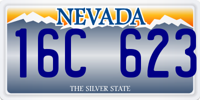 NV license plate 16C623