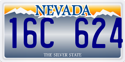NV license plate 16C624
