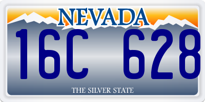 NV license plate 16C628