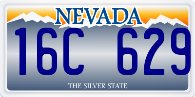 NV license plate 16C629