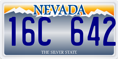 NV license plate 16C642