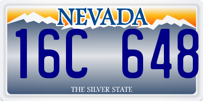 NV license plate 16C648