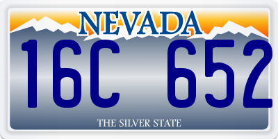 NV license plate 16C652