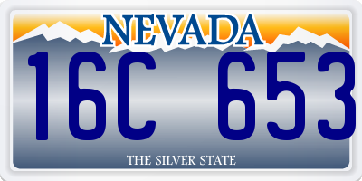 NV license plate 16C653