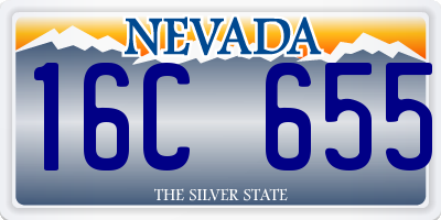 NV license plate 16C655