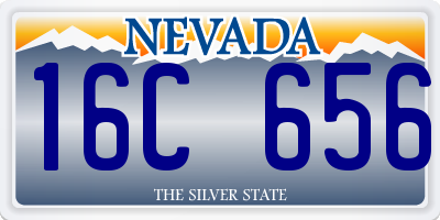 NV license plate 16C656