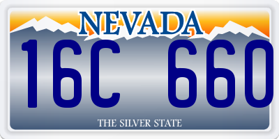 NV license plate 16C660