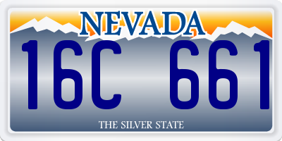 NV license plate 16C661