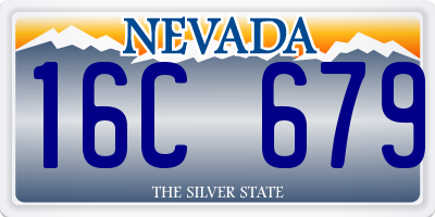 NV license plate 16C679