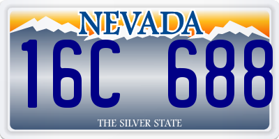 NV license plate 16C688