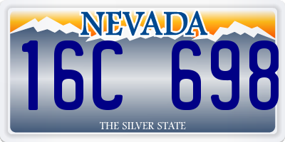 NV license plate 16C698