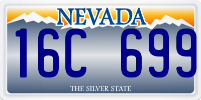 NV license plate 16C699