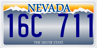 NV license plate 16C711