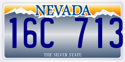 NV license plate 16C713