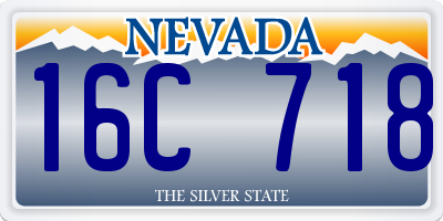 NV license plate 16C718