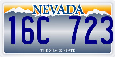 NV license plate 16C723