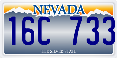 NV license plate 16C733