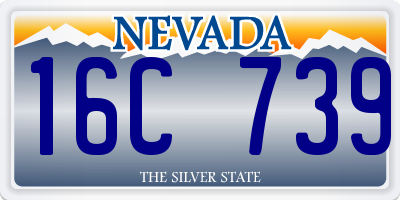 NV license plate 16C739