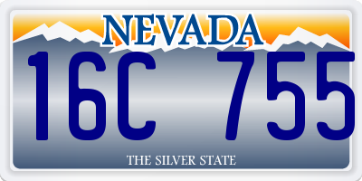 NV license plate 16C755