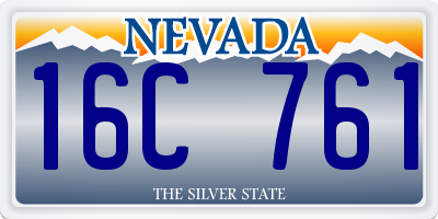 NV license plate 16C761