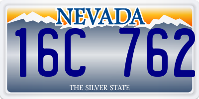 NV license plate 16C762
