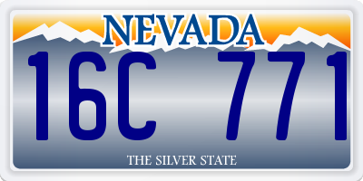 NV license plate 16C771