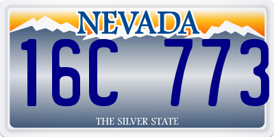 NV license plate 16C773