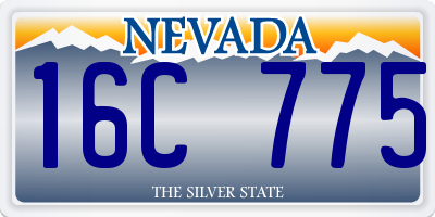 NV license plate 16C775