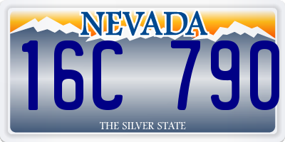 NV license plate 16C790