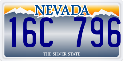 NV license plate 16C796