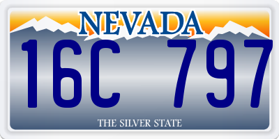 NV license plate 16C797
