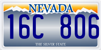 NV license plate 16C806