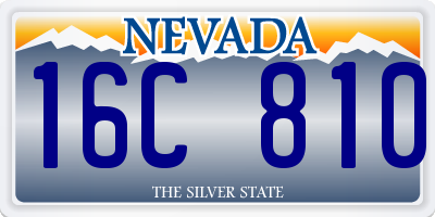 NV license plate 16C810