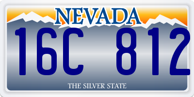 NV license plate 16C812