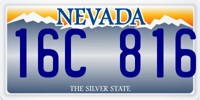 NV license plate 16C816