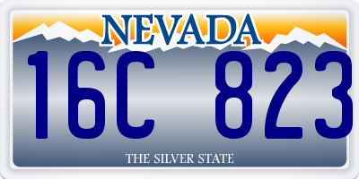 NV license plate 16C823