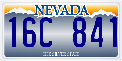 NV license plate 16C841