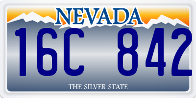 NV license plate 16C842