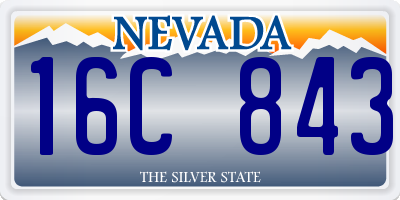 NV license plate 16C843