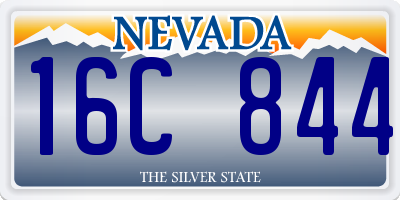 NV license plate 16C844