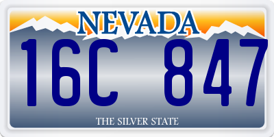 NV license plate 16C847