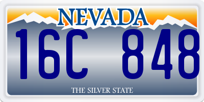 NV license plate 16C848