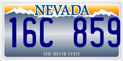 NV license plate 16C859