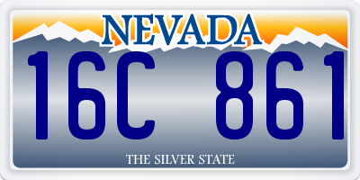 NV license plate 16C861